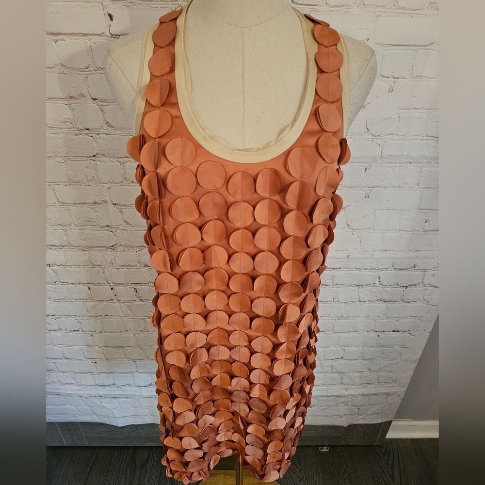 Ali Ro Laser-Cut Paillette Applique Racerback Dress | Pheasant | Size 0 | NWT - Picture 3 of 9